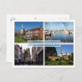 GBチェスター – ボシャム教会とブルックハウス –  ポストカード (正面/裏面)