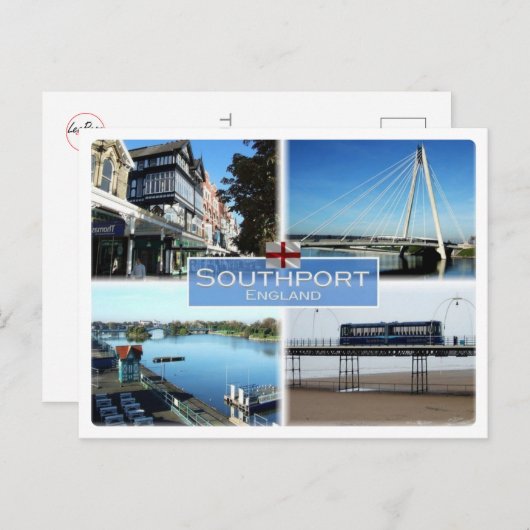 GB統一された王国 – イングランド – サウスポート – ポストカード (正面/裏面)