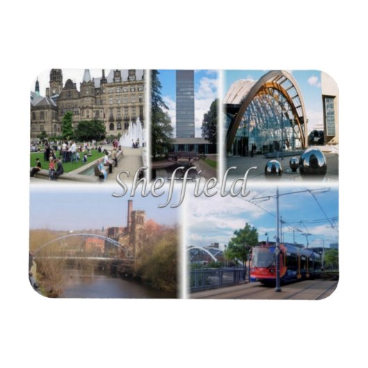 GB統一された王国 – イングランド – シェフィールド –  マグネット (横)