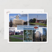 GB統一された王国 – イングランド – ノッチンガム –  ポストカード (正面/裏面)