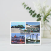 GB統一された王国 – ウェールズ – テンビー – ポストカード (スタンド正面)