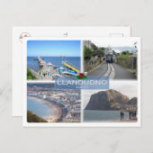 GB統一された王国 – ウェールズ – Llandudno - ポストカード (正面/裏面)