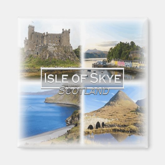 GB0149 Europe, Scotland, The Isle of Skye,冷蔵庫 マグネット (正面)