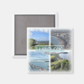 GB0163 Europe, Wales, Llandudno,冷蔵庫 マグネット (正面/裏面)