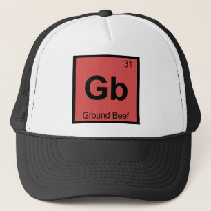 Gb - ひき肉 化学元素記号 キャップ