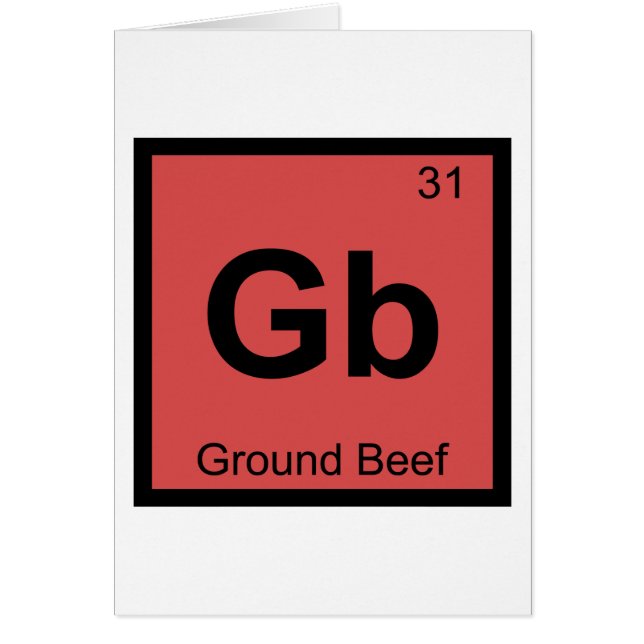 Gb - ひき肉 化学元素記号 パロディ (正面)