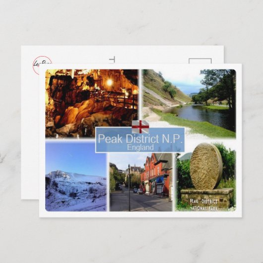 GB イギリス - イングランド - ピーク ディストリクト国立公園 ポストカード (正面/裏面)