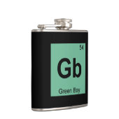 Gb - グリーンベイ ウィスコンシン州 化学周期表 フラスク (右)