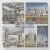 GB ^ 統一された Kingdm -英国-ロンドン ストーンコースター (正面)