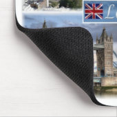 GB 統一されたKingdom – イギリス – ロンドンBy Day - マウスパッド (コーナー)