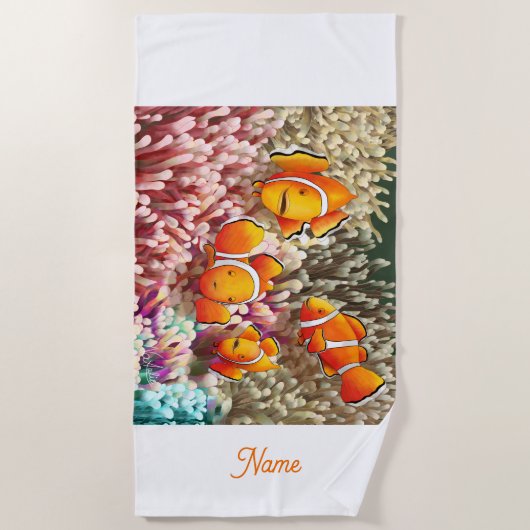 GB Beach Towel Clownfish ビーチタオル (正面)