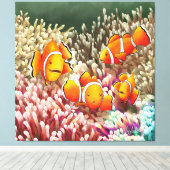 GB Print on canvas clown fish キャンバスプリント (インサイチュ (ウッドフロア))