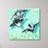 GB Print on canvas Manta Rays キャンバスプリント (正面)