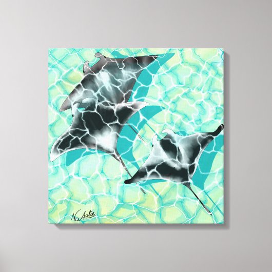 GB Print on canvas Manta Rays キャンバスプリント (正面)