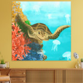 GB Print on canvas turtle キャンバスプリント (インサイチュ (リビング))