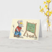 GB School enrollment card, lovingly hand-drawn boy カード (黄色い花)