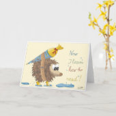 GB School enrollment card, lovingly hand-drawn boy カード (黄色い花)