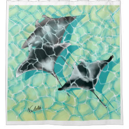 GB Shower Curtain Manta Ray シャワーカーテン