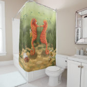 GB Shower Curtain Seahorses シャワーカーテン (インサイチュ)