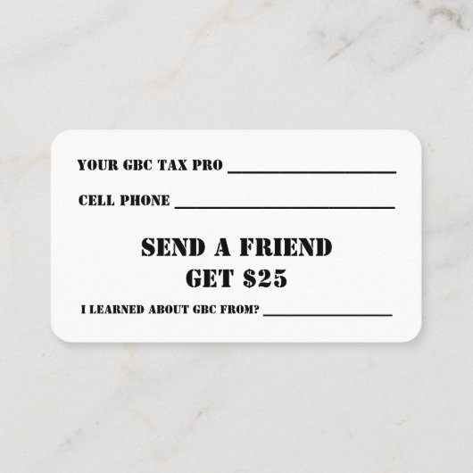 GBC名刺（友だちを送る） 名刺 (裏面)