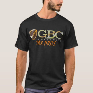 GBC Tax Pros -黒のTシャツ Tシャツ