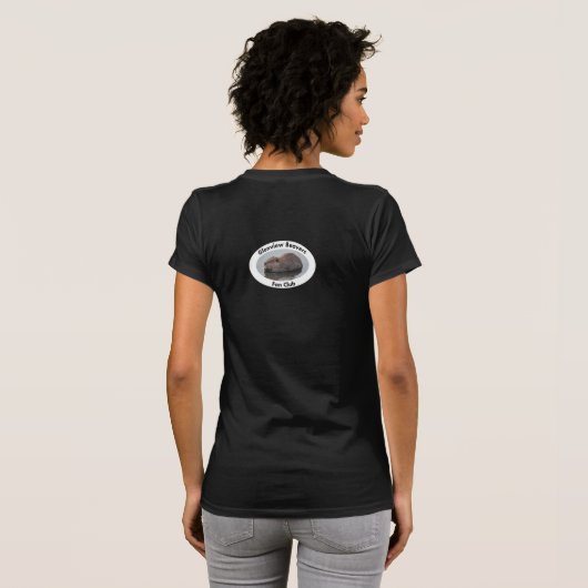 GBFCココアウォーター色女性のtシャツ Tシャツ (裏面フル)