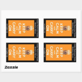 GBGRR Calmシ保ステッカー 長方形シール (シート)