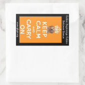 GBGRR Calmシ保ステッカー 長方形シール (バッグ)