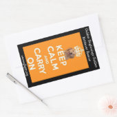 GBGRR Calmシ保ステッカー 長方形シール (封筒)