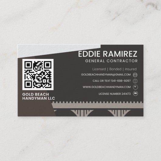 GBHM用の名刺ルーフィング 名刺 (正面)