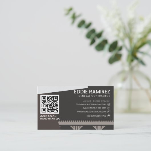 GBHM用の名刺ルーフィング 名刺 (スタンド正面)