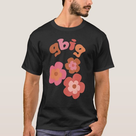 Gbig Big Little Sorority Family Matching Flowers R Tシャツ (正面)