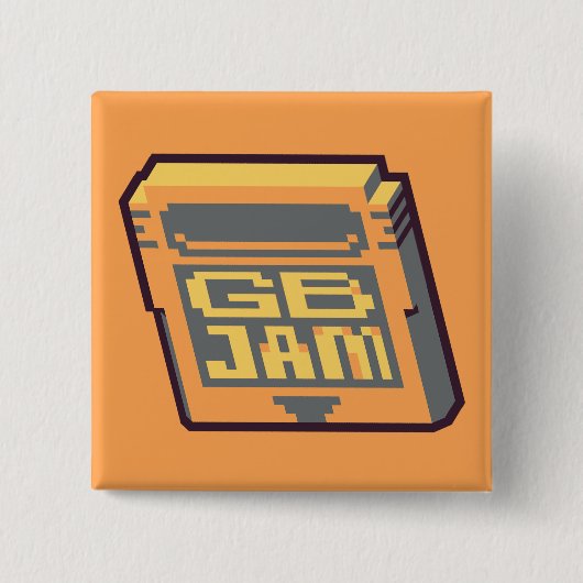 GBJam 13 スクエアバッジ 缶バッジ (正面)
