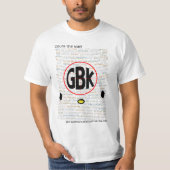 GBKの計算方法Tシャツ Tシャツ (正面)