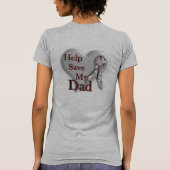 GBMは私のパパを救います Tシャツ (裏面)