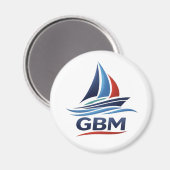 GBMチーム 標準 57mm丸型マグネット マグネット (正面/裏面)
