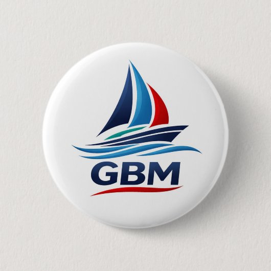 GBM チームバッジ 缶バッジ (正面)