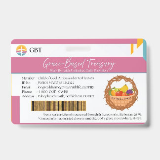 GBT バッジ(クリスチャンの恵みを忘れずに) バッジ