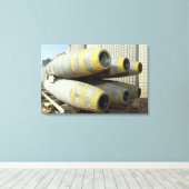 GBU-12爆弾6個がラックに入っている キャンバスプリント (インサイチュ (ウッドフロア))