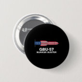 Gbu-57 Bunker Buster American Flag 4th Of July Tan 缶バッジ (正面&裏面)