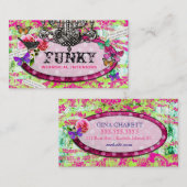 GCお洒落ヴィンテージチャームホットライム 名刺 (正面/裏面)