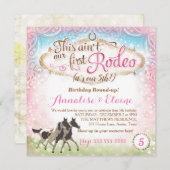 GCこれは我々の最初のロデオの双子ではない 招待状 (正面/裏面)