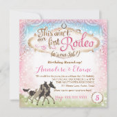 GCこれは我々の最初のロデオの双子ではない 招待状 (正面)