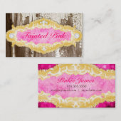 GCによって感染するピンクによって欠かれるペンキ 名刺 (正面/裏面)