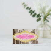 GCによって感染するピンクによって欠かれるペンキ 名刺 (スタンド正面)