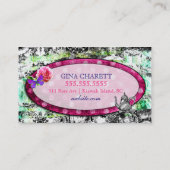 GCのお洒落なヴィンテージのチャームの茶ポット 名刺 (裏面)