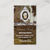 GCのぼろぼろのケーキの立場のバロックフレーム 名刺 (裏面)