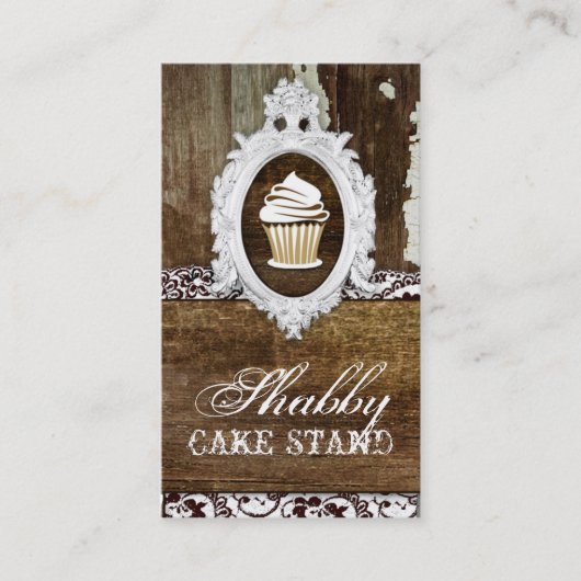 GCのぼろぼろのケーキの立場のバロックフレーム 名刺 (正面)