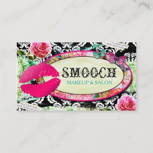 GCのぼろぼろのヴィンテージのチャームのキス 名刺 (正面)