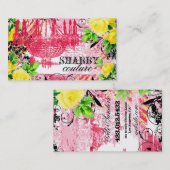 GCのぼろぼろの黄色のバラ園のシャンデリア 名刺 (正面/裏面)